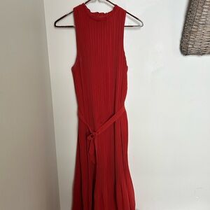 Elegant Red Sleeveless Dress
